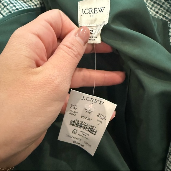 NWT J. Crew Herringbone wool-blend schoolboy blazer - Picture 10 of 11